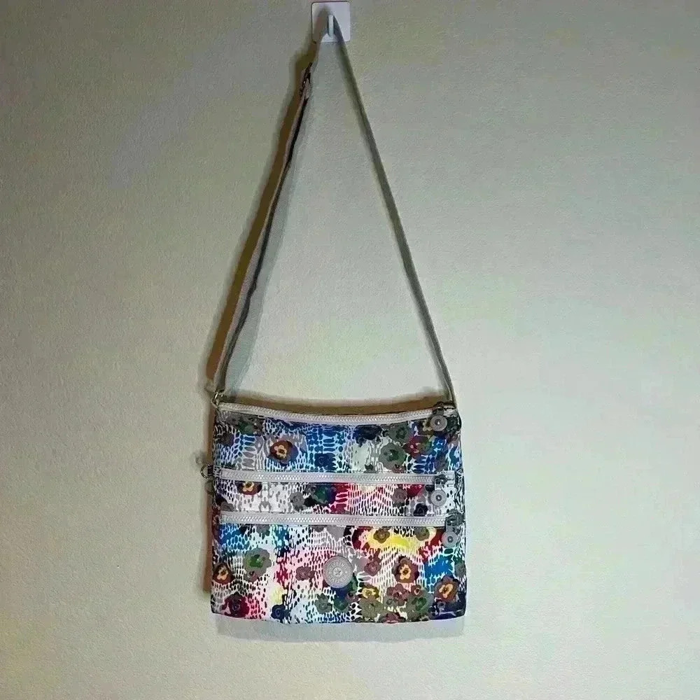 Kipling Alvar Tote Crossbody‎ Bag Daisy Floral Shoulder